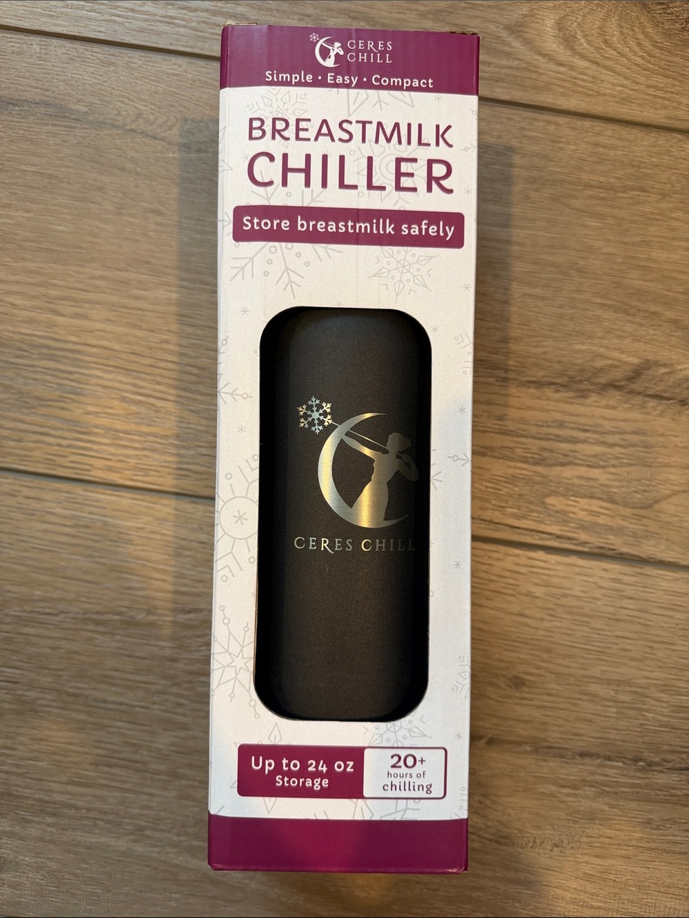 Ceres Chill 32oz Outer/12oz Inner Chambers Breastmilk Chiller with Handle